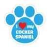 (5 Stickers Combo Deal) I Love My Cocker Spaniel Bumper Sticker Vinyl Decal 5"X 5" view 1
