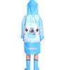 Taiduosheng Children's Kids Teens Jacket Rain Poncho Raincoat Hooded School Bag Cover Rainwear B L Blue view 1
