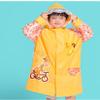 Taiduosheng Children's Kids Teens Jacket Rain Poncho Raincoat Hooded School Bag Cover Rainwear Y XL Yellow view 2