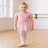 DANSHOW Girls Short Sleeve Leotard with Skirt Kids Dance Ballet Tutu Dresses(3027-XL-08) view 4