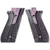 StonerCNC Half Checker G10 Grips Will Fit Taurus PT92 PT 92 with Decocker (Lavender Black) view 1