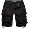 FOURSTEEDS Women's Casual Loose Fit Multi-Pockets Camouflage Twill Bermuda Cargo Shorts with Belt US 12 Black view 1