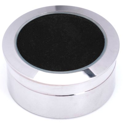 Giftop Mini Diameter 1.3 inch Loose Diamond or Gemstone Display Box Case Holder Show Container Metal (Silver- 1.3x0.5)