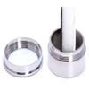 Giftop Mini Diameter 1.3 inch Loose Diamond or Gemstone Display Box Case Holder Show Container Metal (Silver- 1.3x0.5) view 3