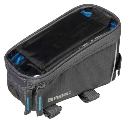 Basil Unisex Adult's Rahmentasche-2179225320 Frame Pockets, Graphite, 1 L