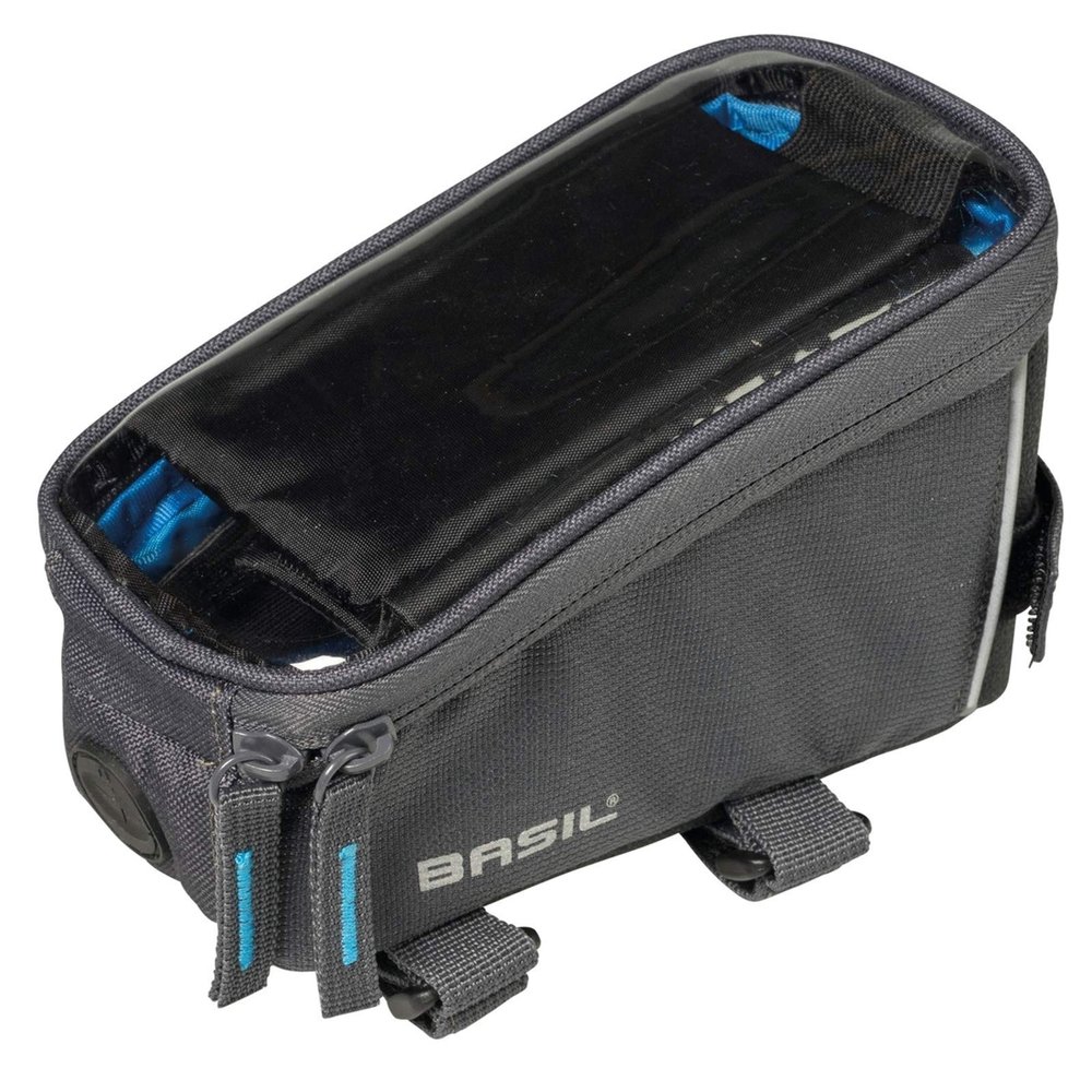 Basil Unisex Adult's Rahmentasche-2179225320 Frame Pockets, Graphite, 1 L