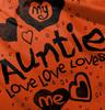 Auntie Loves Me Adorable Cute Niece Youth T Shirt Tee Girls Orange view 4