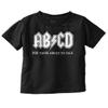 ABCD Lightning Bolt Lil Rocker Music Toddler Boy Girl T Shirt Black
