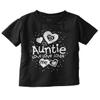 Auntie Loves Me Adorable Cute Niece Youth T Shirt Tee Girls Black view 1