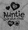 Auntie Loves Me Adorable Cute Niece Youth T Shirt Tee Girls view 2