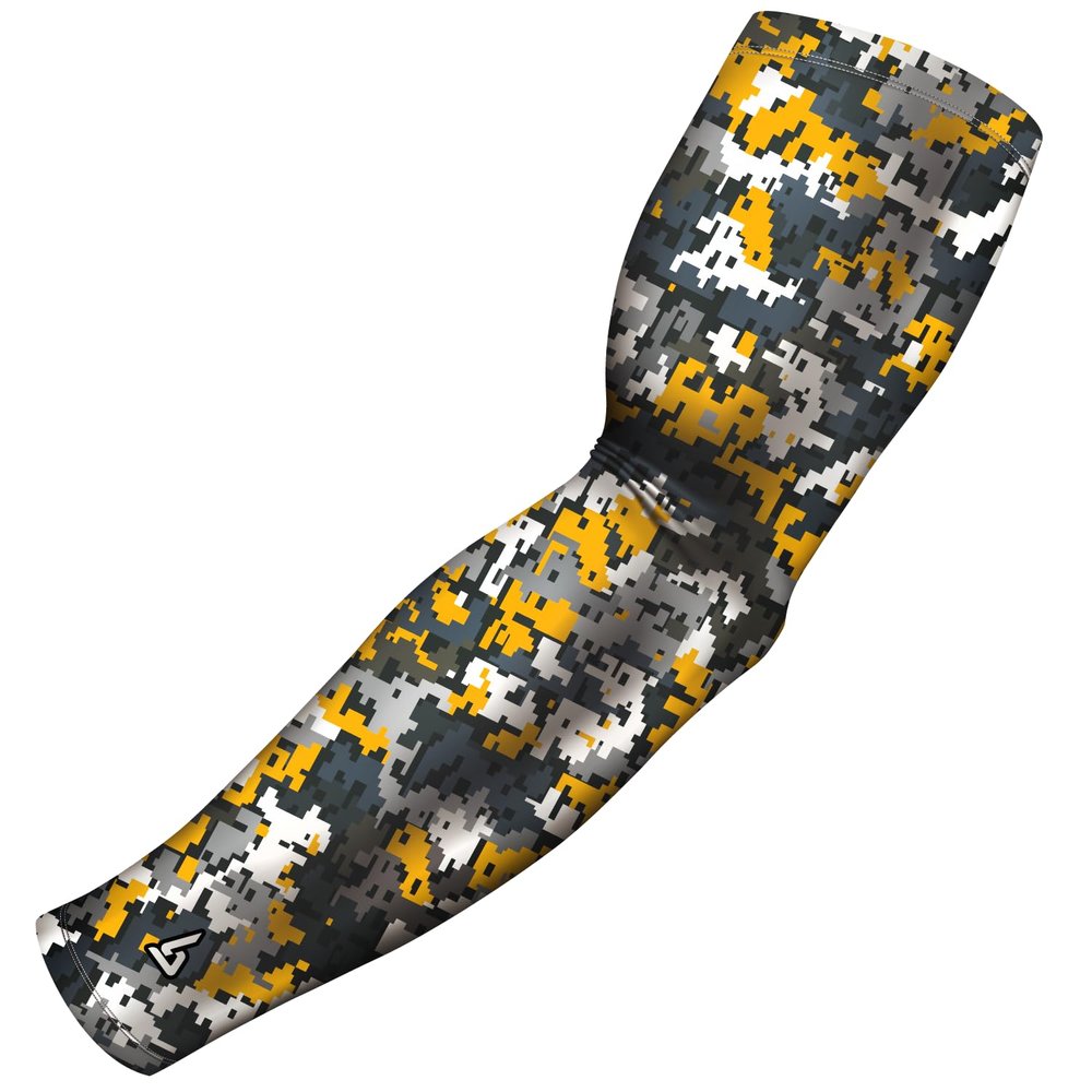 B-Driven Sports Premium Pro-Fit Compression Arm Sleeve for Men & Women - For Sports Protection - Single, Digital Designs