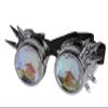 Arsimus Steampunk Kaleidoscope Glasses (Silver, Kaleidoscope)