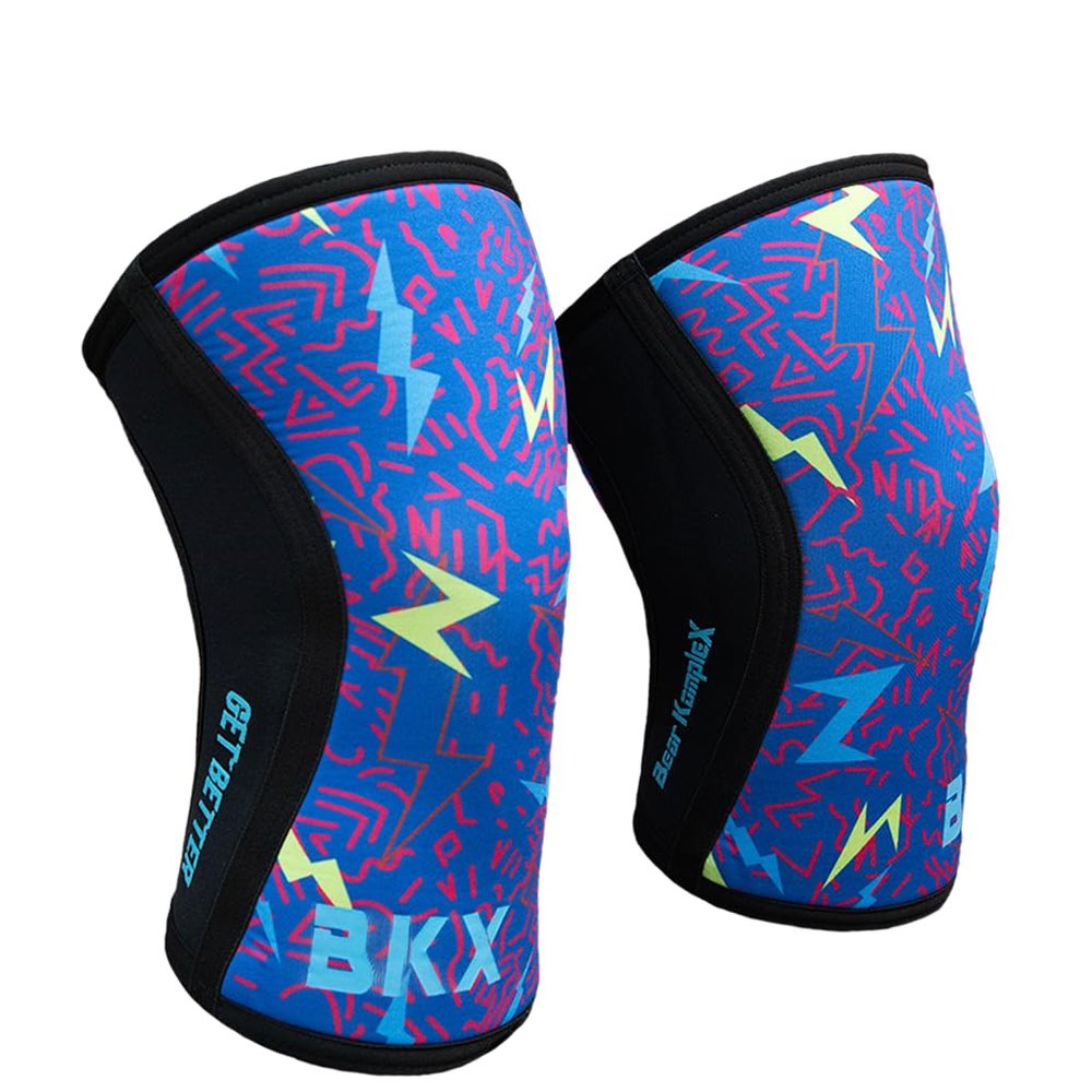 Bear KompleX Knee Sleeves for Men & Women - 7mm Compression & Heat Retention Neoprene Compression Knee Brace for Weightlifting, Squats & Powerlifting