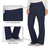 Cherokee Women Scrub Pant with Straight Leg Pull-on Pant Medical Bottom with 4 Pocket & 2-Way Stretch Fabric - WW110, XL, Navy view 3