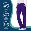 Cherokee Scrubs for Women Mid Rise Moderate Flare Drawstring Pant with 5 Pockets, Ultra Soft & Breathable Fabric - WW120 - WW120, XL, Grape view 4