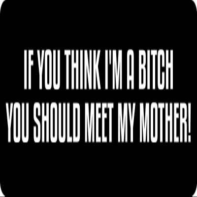 1080 Graphics 3 - If You Think I'm A Bitch Hard Hat/Biker Helmet Sticker BS 1292