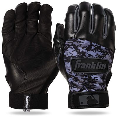 Franklin Sports MLB Digi Camo Batting Gloves, Black, Large