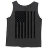0021. Vintage American Flag United States of America Military us USA Patriotic Style Men's Tank Top (Charcoal, X-Large) view 3