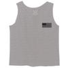0021. Vintage American Flag United States of America Military us USA Patriotic Style Men's Tank Top (Light Gray X-Large) view 2