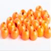 Blue Wing Olive BWO Brass Beads for Fly Tying - 100 Pack (Fluorescent Orange, 1.5 mm (1/16")) view 1