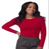 Sivvan Scrubs for Women - Long Sleeve Comfort Underscrub Tee - S8500 - Red - 2X view 1