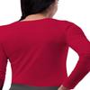 Sivvan Scrubs for Women - Long Sleeve Comfort Underscrub Tee - S8500 - Red - 2X view 2