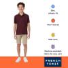 French Toast Boys Short Sleeve Moisture Wicking Stretch Sport Shirt, School Uniforms for Kids and Teens Polo, Red, Large US view 4