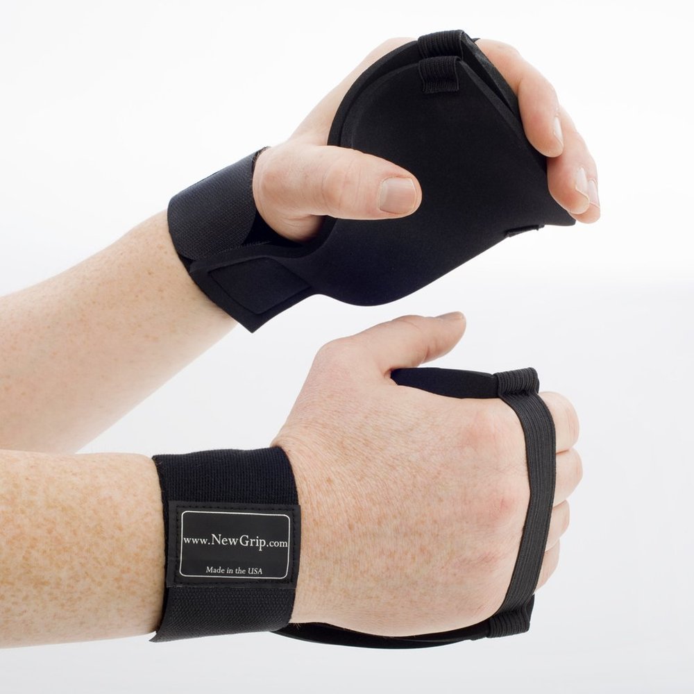 NewGrip ThickGrips | Double Thick Weight Lifting Gloves for Body Building, Heavy Weights & Olympic Lifting | Heavy Duty Workout Gloves with Wrist Support (X-Large (Over 6'))