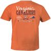 NCAA Virginia Cavaliers Adult NCAA Sketchbook Comfort Color Short sleeve T-Shirt, Small,BurntOrange view 2