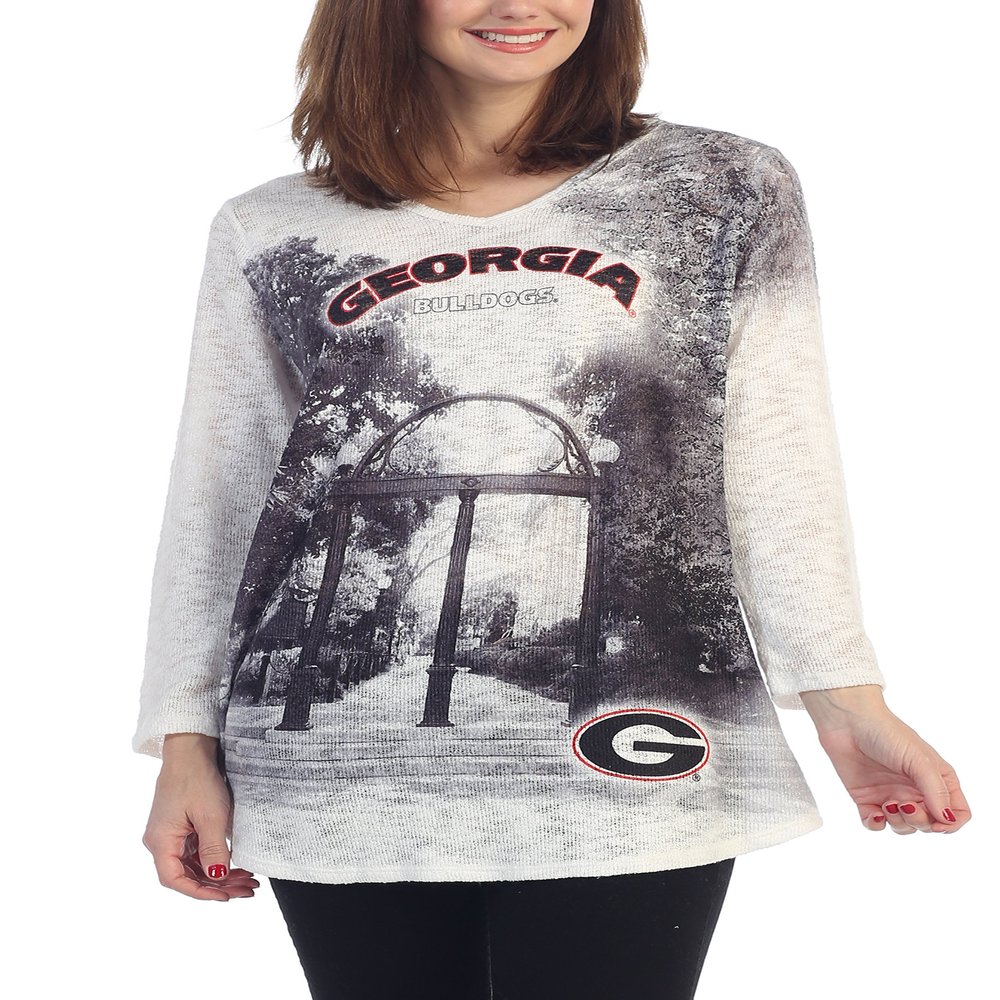 Georgia Bulldogs UGA Campus Print Long-Sleeve Tunic (Small)