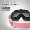 OutdoorMaster OTG Ski Goggles - Over Glasses Ski/Snowboard Goggles for Men, Women & Youth - 100% UV Protection (White Frame + VLT 11.5% Grey Lens) view 3