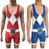 TRI-TITANS Power Reversible red and Blue Wrestling Singlet - Freestyle Greco Roman Folkstyle - Red and Blue Mens & Youths (Youth L: 60lbs-75lbs) view 1