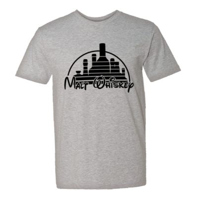 PleaseMeTees Mens Walt Malt Whiskey HQ Tee-Grey-XXL