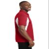 SPORT-TEK Unisex Side Blocked Micropique Sport-Wick Polo, True Red/White, 5XL view 2