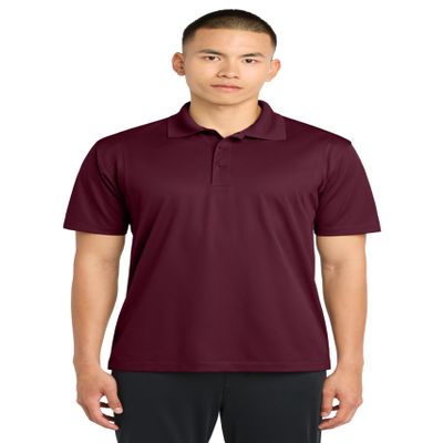 SPORT-TEK Unisex Micropique Sport-Wick Polo, Maroon, 5XL