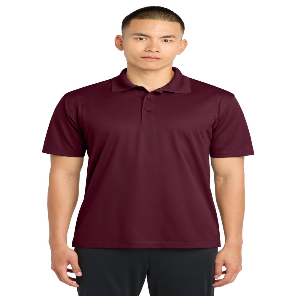SPORT-TEK Unisex Micropique Sport-Wick Polo, Maroon, 5XL