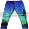 Sister Amy Women's Digital Galaxy Printted Ankle Elastic Tights Legging Green Galaxy US XXL view 4