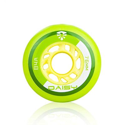 Flying Eagle Daisy Inline Wheels (Pack of 4) (Green, 76 mm)