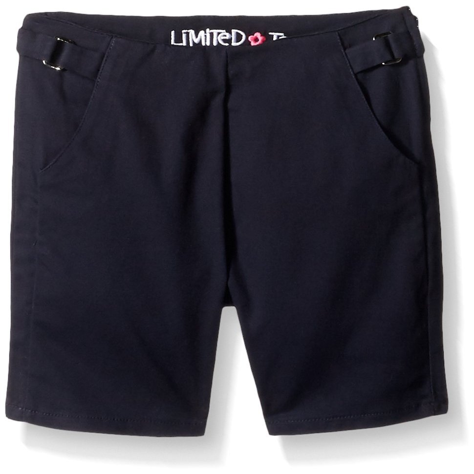 Limited Too Girls' Twill Short (More Styles Available), Classic Navy, 4