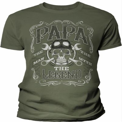 Papa The Man The Myth The Legend - Papa Shirt for Men - Military-4X