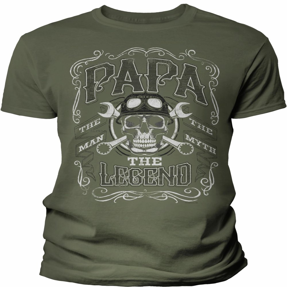 Papa The Man The Myth The Legend - Papa Shirt for Men - Military-4X