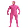 DreamHigh Men's Women's Polyester Spandex Full Body Costume Zentai Suit-Open Face (Pink, XL) view 1