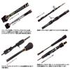 Third Generation Major Craft Jigging Rod Bait Black Stage Jigging CRXJ-B63 / 4SJ 6.3 Fito Fishing Rod view 4