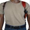 Barsony Burgundy Leather Vertical Cross Harness Shoulder Holster for 2-3" Snub Nose Revolvers (S&W 642CT 637CT, Right) view 2
