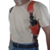 Barsony Burgundy Leather Vertical Cross Harness Shoulder Holster for 2-3" Snub Nose Revolvers (S&W 642CT 637CT, Right) view 3