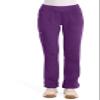 Cherokee Women Scrub Pant with Straight Leg Pull-on Pant Medical Bottom with 4 Pocket & 2-Way Stretch Fabric - WW110, XL Petite, Eggplant view 1