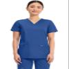 Cherokee Women's V-Neck Top, Galaxy Blue, Small view 1