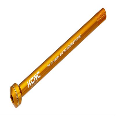 KCNC KQR08 524698 Bicycle Lightweight Hub Parts, Hex Type, Through Axle, Skewer, 0.5 x 5.6 inches (12 x 142 mm), SYNTACE X-12 Yaw (Rear), Gold