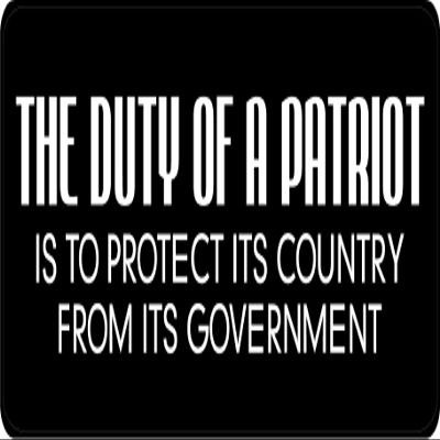 1080 Graphics 3 - The Duty of A Patriot Hard Hat/Biker Helmet Sticker BS 1078