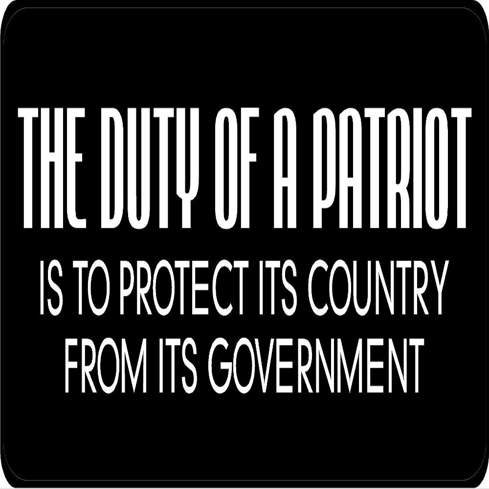 1080 Graphics 3 - The Duty of A Patriot Hard Hat/Biker Helmet Sticker BS 1078